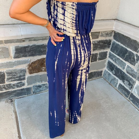 High Tide Off The Shoulder Jumpsuit - Picture 5 of 7